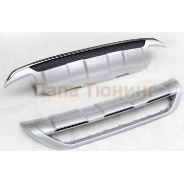 Комплект накладок переднего и заднего бамперов вариант 2 OEM Tuning для Volvo XC60 2014-2017