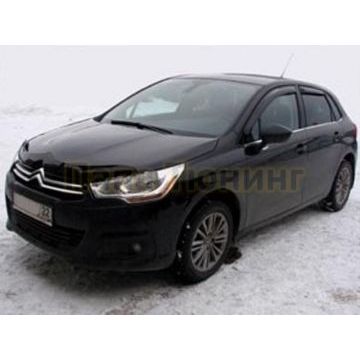 Дефлекторы боковых окон SIM 4 штуки для Citroen C4 2011-