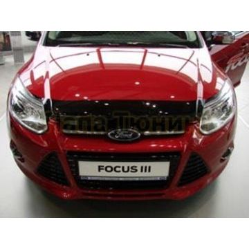 Дефлектор капота SIM для Ford Focus 3 2011- Дефлектор капота SIM для Ford Focus 3 2011-
