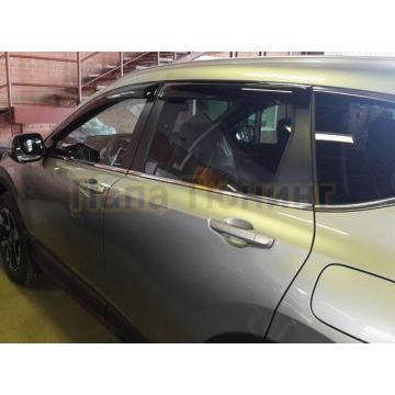 Дефлекторы окон SIM тёмные 4 штуки для Honda CR-V 2017- Дефлекторы окон SIM тёмные 4 штуки для Honda CR-V 2017-
