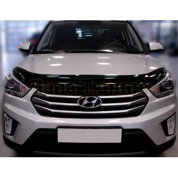 Дефлектор капота темный SIM для Hyundai Creta 2016-2021
