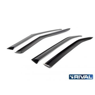 Дефлекторы окон Rival акрил 4 штуки для Hyundai Creta 2016-