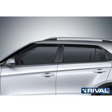 Дефлекторы окон Rival акрил 4 штуки для Hyundai Creta 2016-