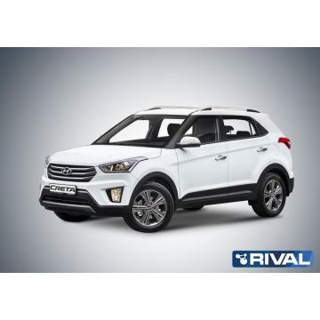 Дефлекторы окон Rival акрил 4 штуки для Hyundai Creta 2016-