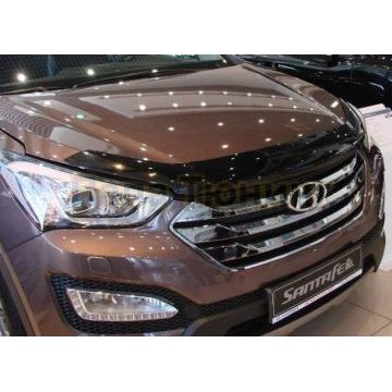 Дефлектор капота SIM для Hyundai Santa Fe 2012-2018 Дефлектор капота SIM для Hyundai Santa Fe 2012-2018