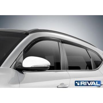 Дефлекторы окон Rival акрил 4 штуки для Hyundai Tucson 2015-