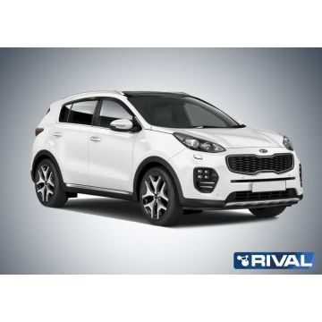 Дефлекторы окон Rival акрил 4 штуки для Kia Sportage 2016-