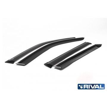 Дефлекторы окон Rival акрил 4 штуки для Toyota Land Cruiser Prado 150/Lexus GX-460 2009-