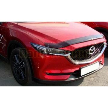 Дефлектор капота SIM темный для Mazda CX-5 2017-