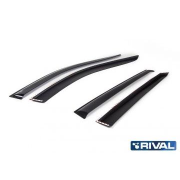 Дефлекторы окон Rival акрил 4 штуки для Mazda CX-5 2017-