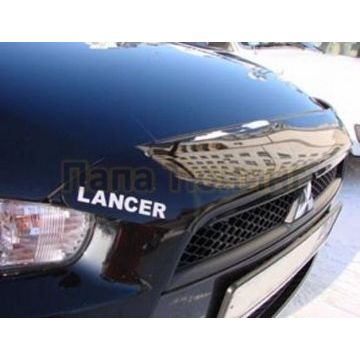 Дефлектор капота SIM короткий для Mitsubishi Lancer X 2007-2010