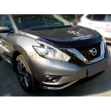 Дефлектор капота SIM темный для Nissan Murano 2016-