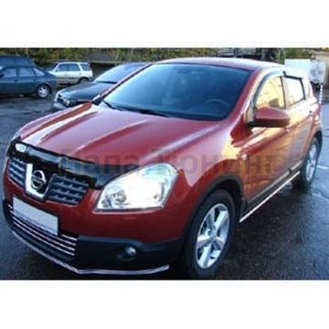 Дефлектор капота SIM с логотипом для Nissan Qashqai/Nissan Qashqai +2 2007-2010 Дефлектор капота SIM с логотипом для Nissan Qashqai/Nissan Qashqai +2 2007-2010