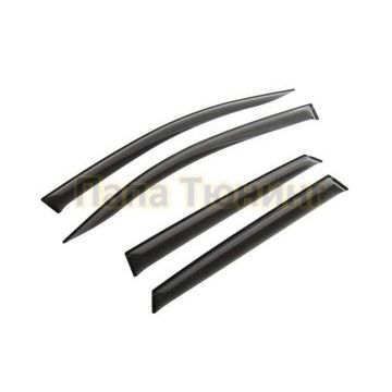 Дефлекторы окон Rival Premium оргстекло 4 штуки для Renault Kaptur 2016-