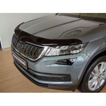 Дефлектор капота SIM тёмный для Skoda Kodiaq 2017-