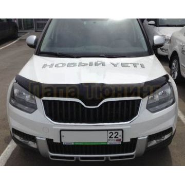 Дефлектор капота SIM для Skoda Yeti 2014-2018 Дефлектор капота SIM для Skoda Yeti 2014-2018