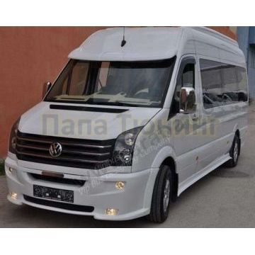 Дефлектор лобового стекла с установкой на герметик под покраску Omsa_Line для Volkswagen Crafter 2006-2011