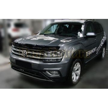 Дефлектор капота SIM тёмный для Volkswagen Teramont 2018-