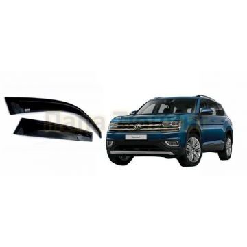 Дефлекторы боковых окон SIM тёмные для Volkswagen Teramont 2018-