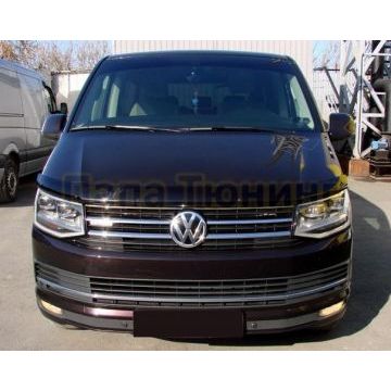 Дефлектор капота SIM темный для Volkswagen Transporter T6 2015-