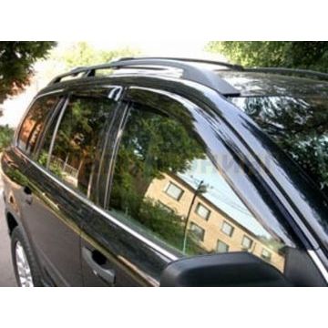 Дефлекторы боковых окон с серебристой полосой SIM 4 штуки для Volvo XC90 2002-2014 Дефлекторы боковых окон с серебристой полосой SIM 4 штуки для Volvo XC90 2002-2014