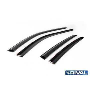Дефлекторы окон Rival поликарбонат 4 штуки на лифтбек для Lada Granta 2014-