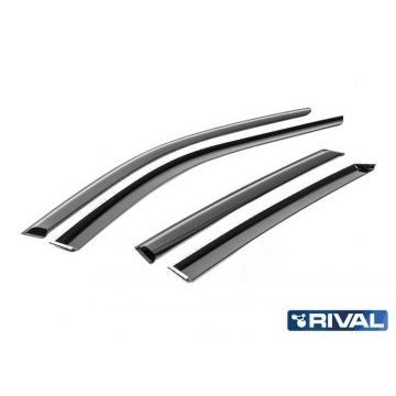 Дефлекторы окон Rival поликарбонат 4 штуки на седан для Lada Granta 2011-