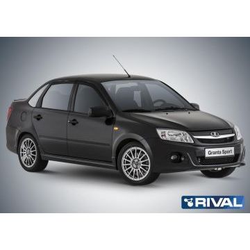 Дефлекторы окон Rival поликарбонат 4 штуки на седан для Lada Granta 2011-
