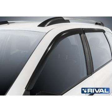 Дефлекторы окон Rival поликарбонат 4 штуки на универсал для Lada Kalina/Kalina 2 2004-2018