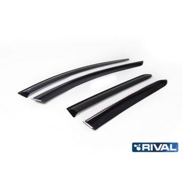 Дефлекторы окон Rival поликарбонат 4 штуки для Lada Vesta SW/SW Cross 2017-