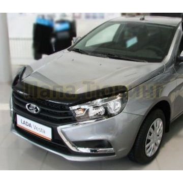 Дефлектор капота темный SIM на седан для Lada Vesta 2015-