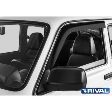 Дефлекторы окон Rival поликарбонат 2 штуки для Нива ВАЗ 2121 1978-