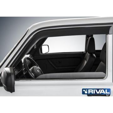 Дефлекторы окон Rival поликарбонат 2 штуки для Нива ВАЗ 2121 1978-