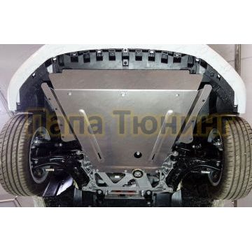 Защита картера и КПП (алюминий) 4мм ТСС для Audi A3 2012-2016 (кроме 2L)