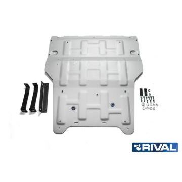 Защита картера + КПП алюминий 4 мм RIVAL для Audi Q3, V - 2.0; 2.0d 2011-2019