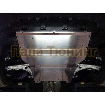 Защита картера ТСС алюминий 4 мм для Audi Q3 2014-2018 Защита картера ТСС алюминий 4 мм для Audi Q3 2014-2018