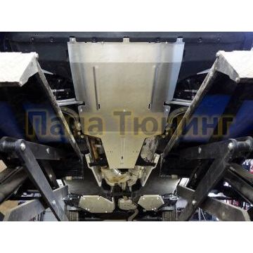 Защиты комплект алюминий 4 мм картера и кпп, обоих баков, заднего дифференциала ТСС для Audi Q5 2016-