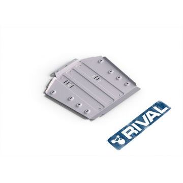 Защита КПП + РК алюминий 4 мм RIVAL для Audi Q7, V - все 2009-2015 Защита КПП + РК алюминий 4 мм RIVAL для Audi Q7, V - все 2009-2015