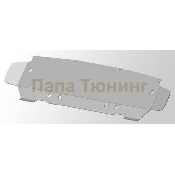 Защита радиатора (алюминий) 4мм ТСС для Audi Q7 (4L) 2009-2015 (двг. 3.0) Защита радиатора (алюминий) 4мм ТСС для Audi Q7 (4L) 2009-2015 (двг. 3.0)