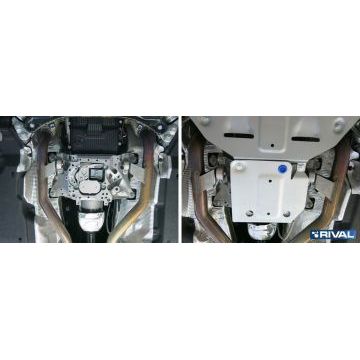 Защита РК Rival для 3,0 и 3,0D алюминий 4 мм для Audi Q7 2015-