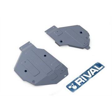 Защита топливного бака Rival для 3,0 и 3,0D алюминий 4 мм для Audi Q7 2015-