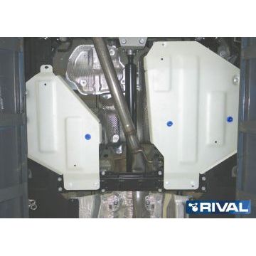 Защита топливного бака Rival для 3,0 и 3,0D алюминий 4 мм для Audi Q7 2015-