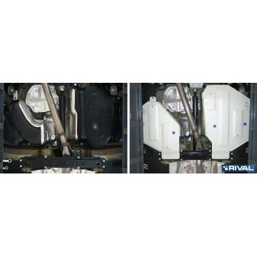 Защита топливного бака Rival для 3,0 и 3,0D алюминий 4 мм для Audi Q7 2015-