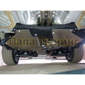 Защита заднего редуктора (алюминий) 4мм (не устанавливается без ZKTCC00147) ТСС для Audi Q7 (4M) 2015-