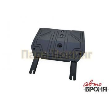 Защита картера + КПП сталь 2 мм АвтоБРОНЯ для Chery Tiggo 3, V - 1.6; МКПП 2014-2020/Chery Tiggo FL, V - 1.6 2013-2016