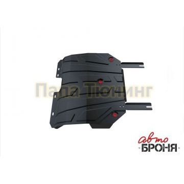 Защита картера + КПП сталь АвтоБроня для Chery Tiggo 5, V - 2.0; передний привод; Увеличенная 2014-2016/Chery Tiggo 5, V - 2.0; передний привод; Увеличенная 2016-