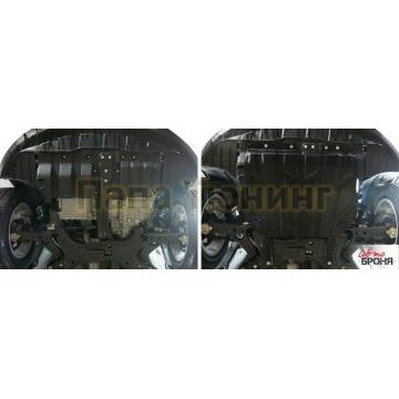 Защита картера + КПП сталь АвтоБроня для Chery Tiggo 5, V - 2.0; передний привод; Увеличенная 2014-2016/Chery Tiggo 5, V - 2.0; передний привод; Увеличенная 2016-