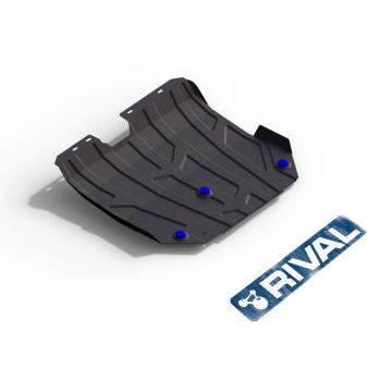 Защита картера и КПП Rival увеличенная для 2,0 сталь 2 мм на передний привод для Chery Tiggo 5 (Увеличенная) 2014-