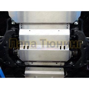 Защита картера (алюминий) 4мм ТСС для Fiat Fullback (MT) 2016-/Fiat Fullback 2016-/Mitsubishi L200 2015-2018 (Super Select)/Mitsubishi L200 2015-2018 (МТ)/Mitsubishi L200 2019- /Mitsubishi Pajero Sport II 2008-2016/Mitsubishi Pajero Sport III 2016-