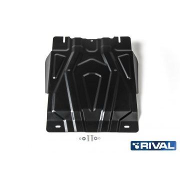 Защита КПП Rival сталь 2 мм для Mitsubishi Pajero Sport, V - 3.0; 2.4d 2016-